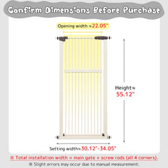 Lumizone pressure-mounted pet gate installs quickly in doorway.