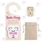 Lummitwit Tooth Fairy door hanging pink guides nightly tooth handover