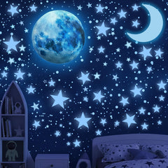 LUMOSX glow stars ceiling pack contents highlight varied sizes for layered night-sky decor