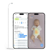 Luna Home Luna baby camera over crib view for real-time monitoring.
