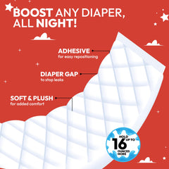 Lunapuer diaper-liner ultra-soft-skin-protection keeps baby comfortable with breathable material.