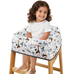 Lunobubo high chair cover waterproof, keeps chairs clean and cleanup quick during meals