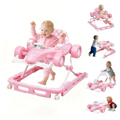 Luolababbe baby walker with wheels showcases car design for imaginative play and walking support