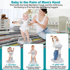 LUOPIAO shower stand palm-grip design supports safe bathing