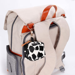 LUOZZY premium leather pacifier storage bag resists wear and cleans easily.