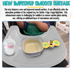 LuQiBabe easy-install tray clip makes quick snack times effortless