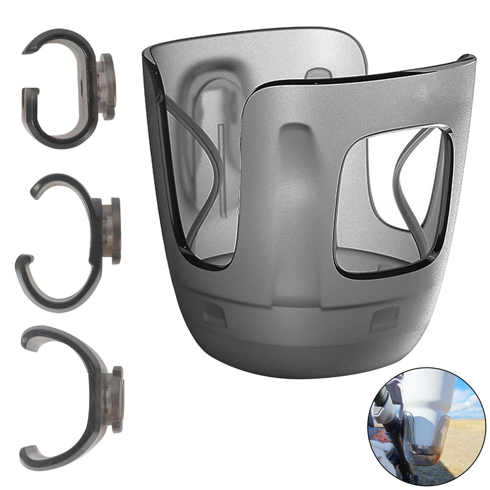 LuQiBabe stroller cup holder attachment enables fast, tool-free fit on Vista V2.