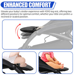 LuQiBabe easy-to-attach leg rest lets you customize your YOYO in seconds