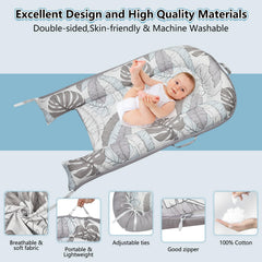 Lurui Baby Lounger uses certified materials for safe, breathable use.