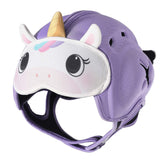 Lurui baby safety helmet front view shows secure fit for walking