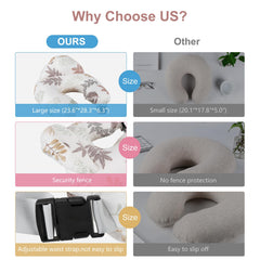 Lurui nursing pillow safety bars prevent baby from rolling off during feeds