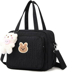 Lushandy Baby Diaper Bag Tote front pocket for quick access to essentials during outings