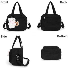 Lushandy Baby Diaper Bag Tote insulated bottle pockets for temperature-controlled feeds