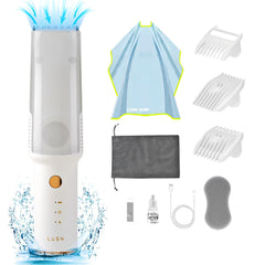 LUSN baby hair clippers with vacuum for mess-free trimming during home haircuts