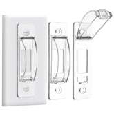Lusofie light switch cover guard front view shows kid-safe protection.