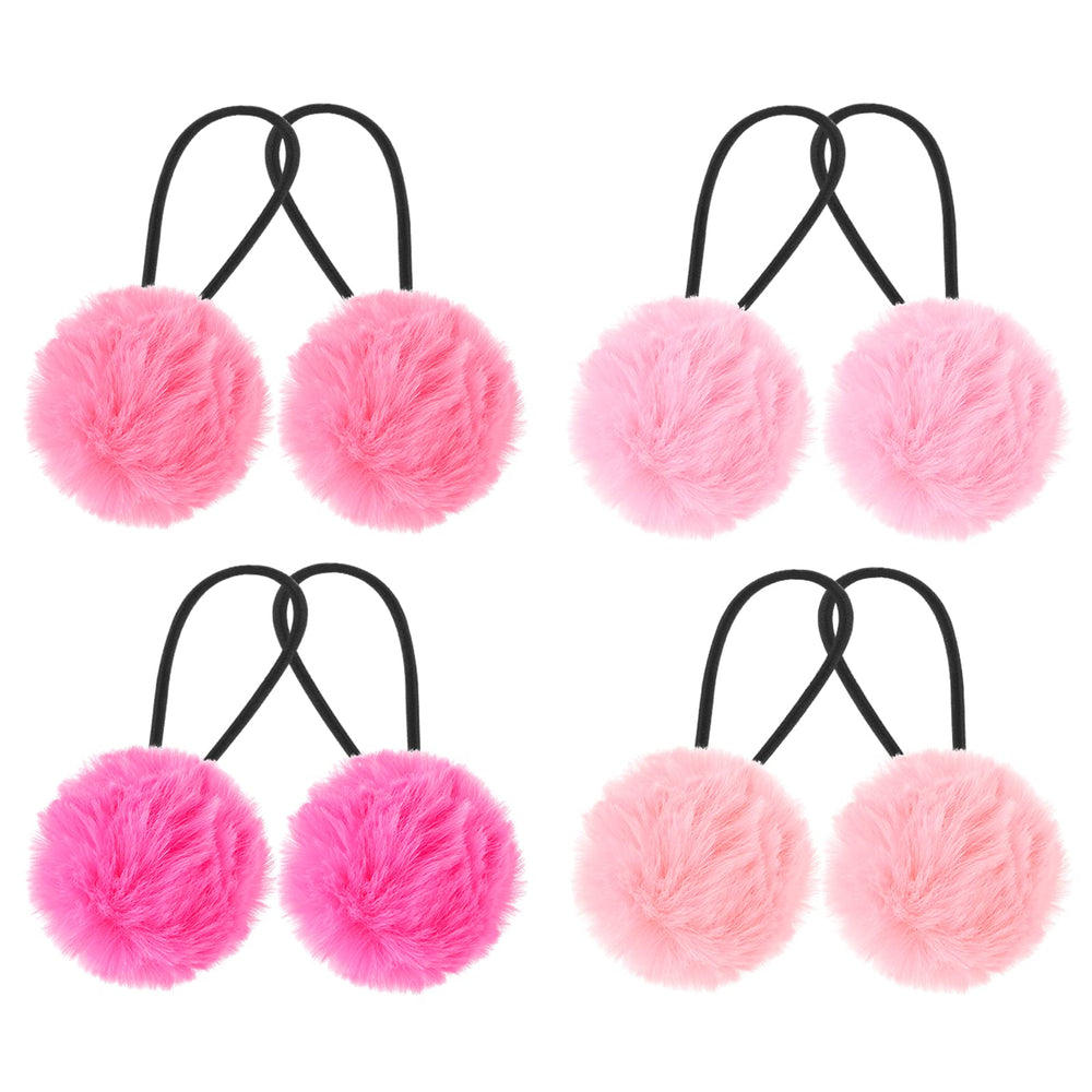 Lusofie pom-pom hair ties in eight colors for easy outfits