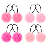 Lusofie pom-pom hair ties in eight colors for easy outfits
