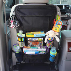 Lusso Gear backseat organizer sturdy construction with reinforced seams supports heavy use