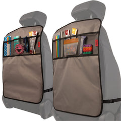 Lusso Gear Heavy Duty Kick Mats back seat protector shields upholstery from messes during family trips.