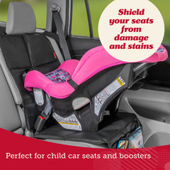 Lusso Gear non-slip backing with adjustable straps keeps the cover in place