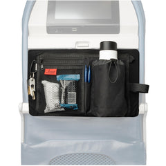Lusso Gear tray cover five compartments keeps meals and utensils organized on flights.