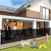 Luvcoo 200-inch retractable gate spans wide openings for flexible room separation.
