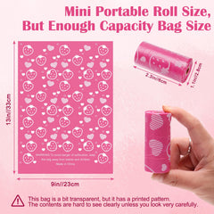 Luxiv pink napkin disposal bags showing privacy use