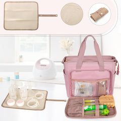 LUXJA insulated pockets keep bottles upright and ready for feeding routines