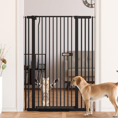 LuxTrsde cat gate 55-inch height keeps tall pets safely contained indoors
