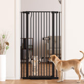 LuxTrsde 61-inch-height-steel gate keeps tall pets secure and comfortable.