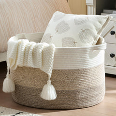 Luxury Little Extra Large Nursery Basket front view shows spacious storage for toys