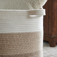 Luxury Little Extra Large Nursery Basket handles show soft padded grip and easy carry