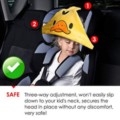 Luzly toddler head strap adjustable buckle fits car seats securely.
