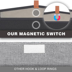 LVGOATH toy storage box leather handles make transport easy between rooms.