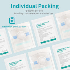 Lvyeyung baby navel patch individual pack demonstrates portable use