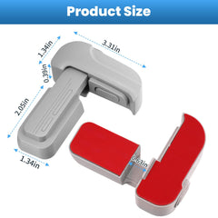 Lwuzkdo fridge lock side view highlights dual-mode flexibility for adults.