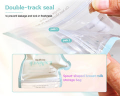 LXAIVNK BPA-free PVC-free material emphasizes safety for daily milk storage