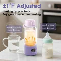 LXlu bottle warmer temperature range 98-131F for precise warmth