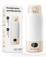 Lxlu portable bottle warmer with 17oz capacity for on-the-go feeds
