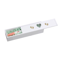 Lxmxgk pregnancy test keepsake box front view displays crystal-clear acrylic storage for memories.