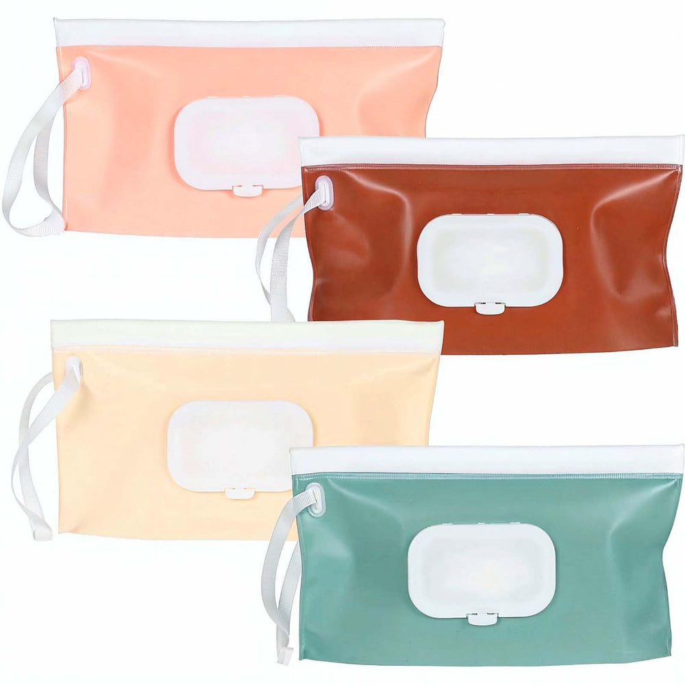 LXUEJIE 4-pack wipes dispenser in green keeps wipes ready on the go
