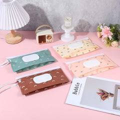 LXUEJIE Wipes Dispenser brown, versatile storage for wipes