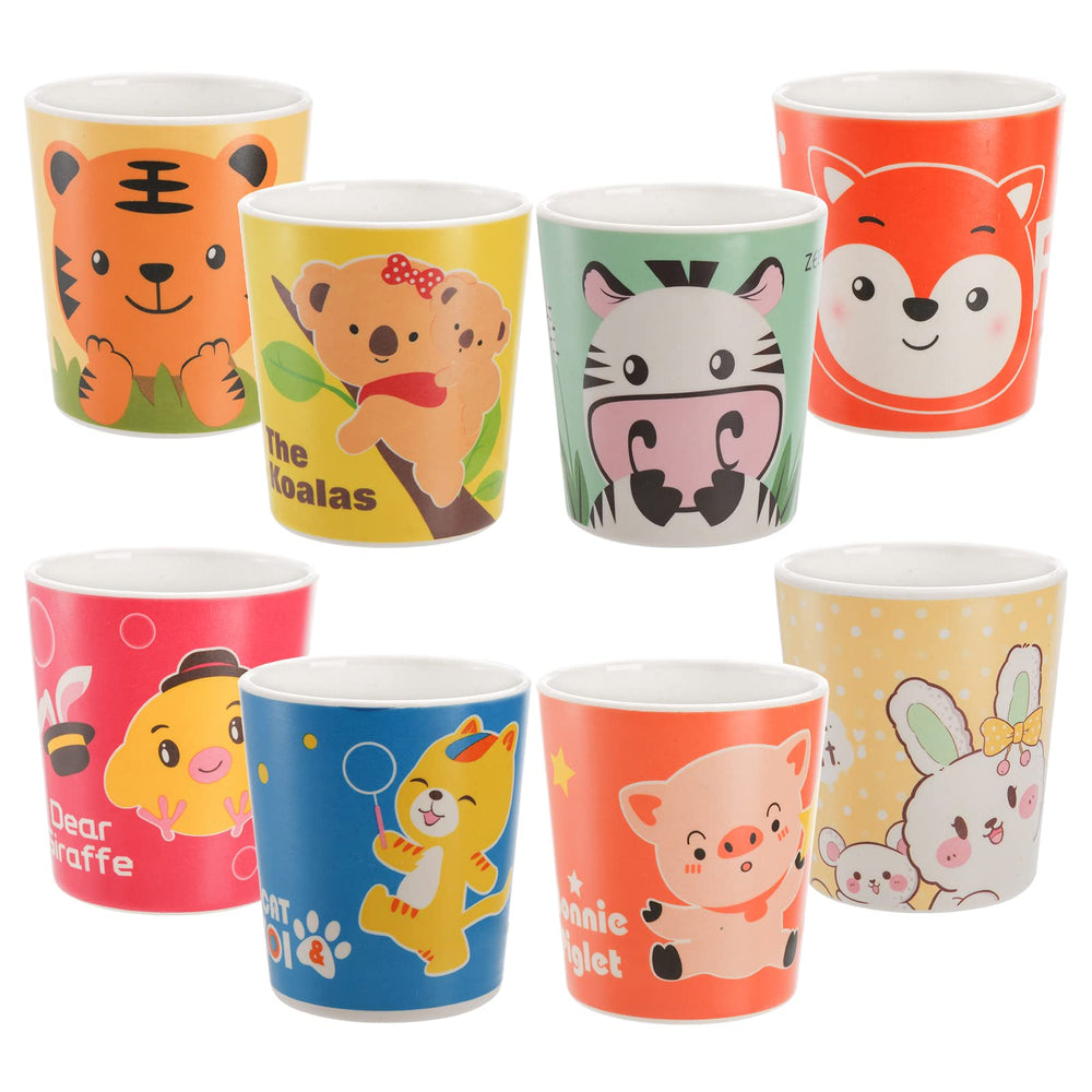 Lyellfe bamboo cup 6oz in an 8-pack, ideal for family meals and parties.