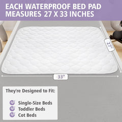 Lynmark 2X potty pad quilted-soft surface is gentle on skin.