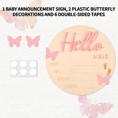 Lyreh plastic butterfly decorations add playful nursery accents.