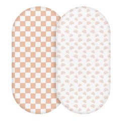 LYRICHOM BABY muslin bassinet sheets soft-touch fabric for gentle baby sleep