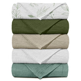 LYRICHOM BABY muslin blankets collection showing versatile, breathable swaddle options for everyday care