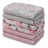 LYRICHOM BABY muslin burp cloth soft closeup shows skin-friendly fabric for gentle burping.