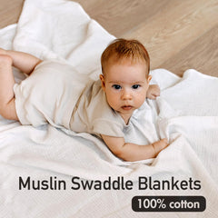 LYRICHOM BABY 38x40 inch swaddle in pack shows versatile usage options.