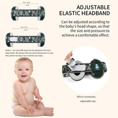 LYSIAN Baby Earmuffs dark-green design for stylish travel safety.